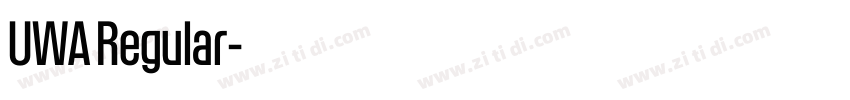 UWA Regular字体转换 UWA Regular字体转换